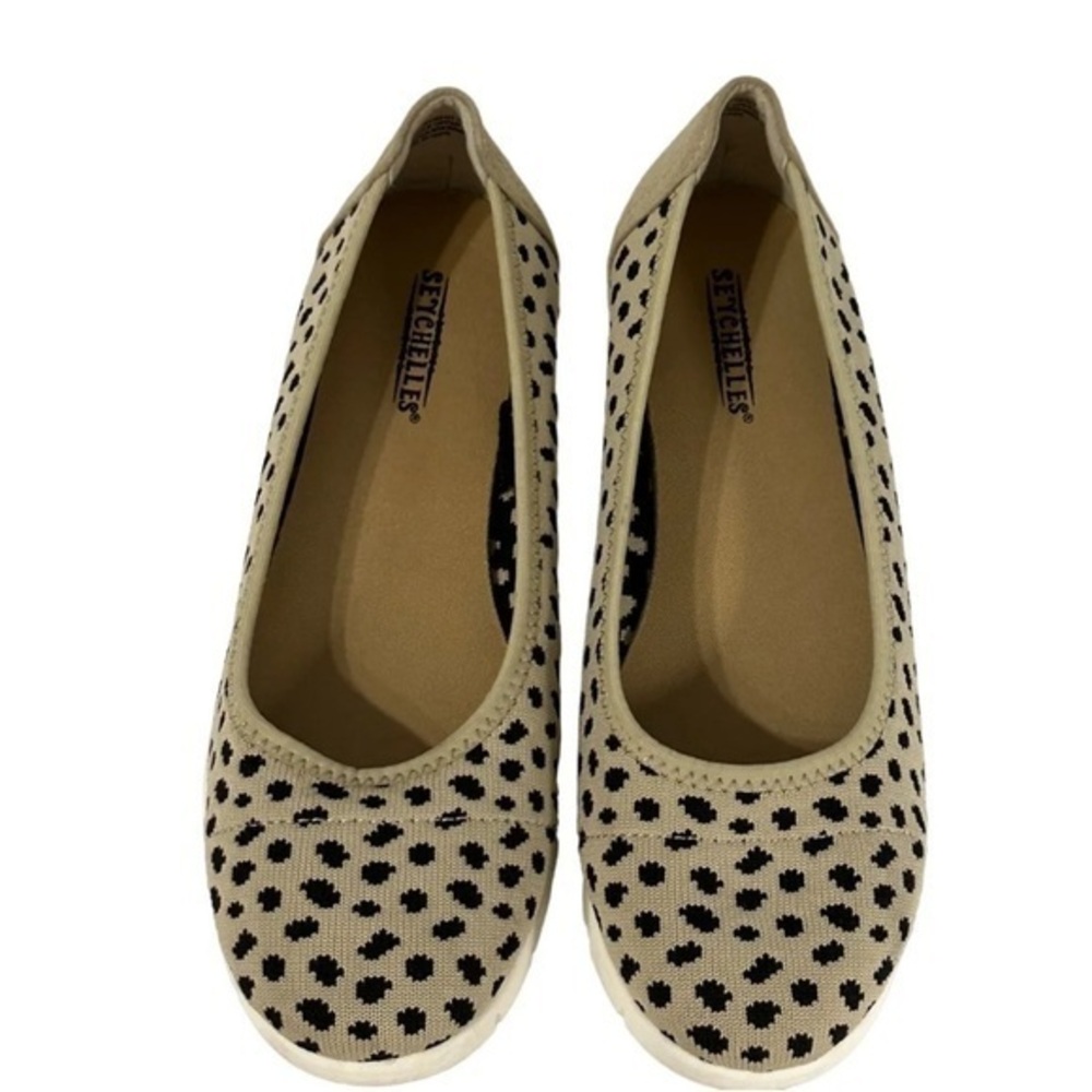 Seychelles knit animal print slip on shoes size 8